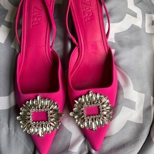 Zara Slingback kitten heels